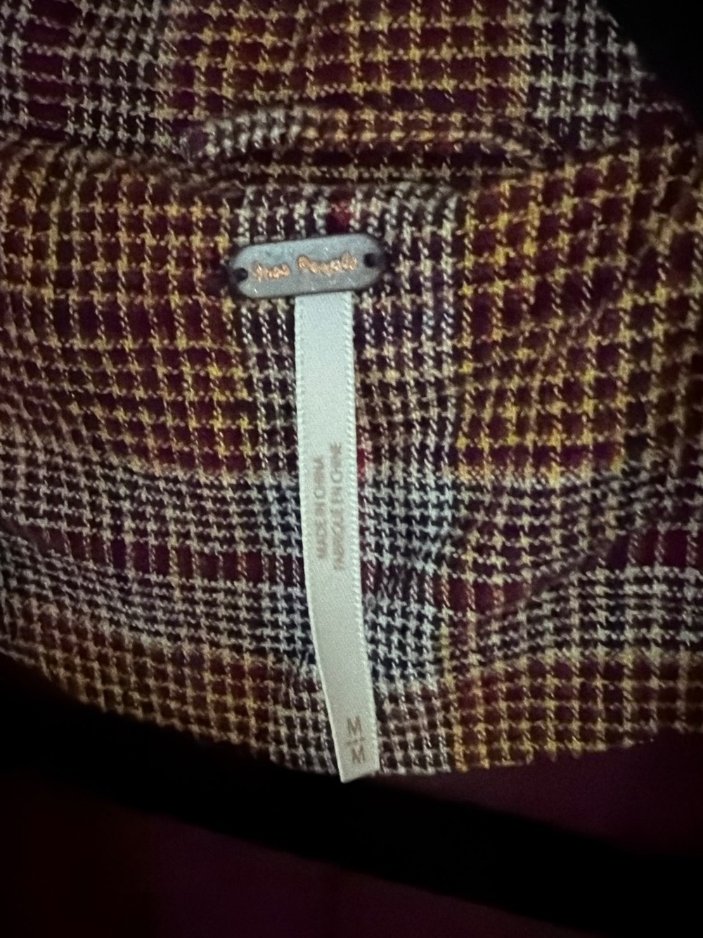 Free People Relaxed Plaid Blazer - Picture 8 of 9